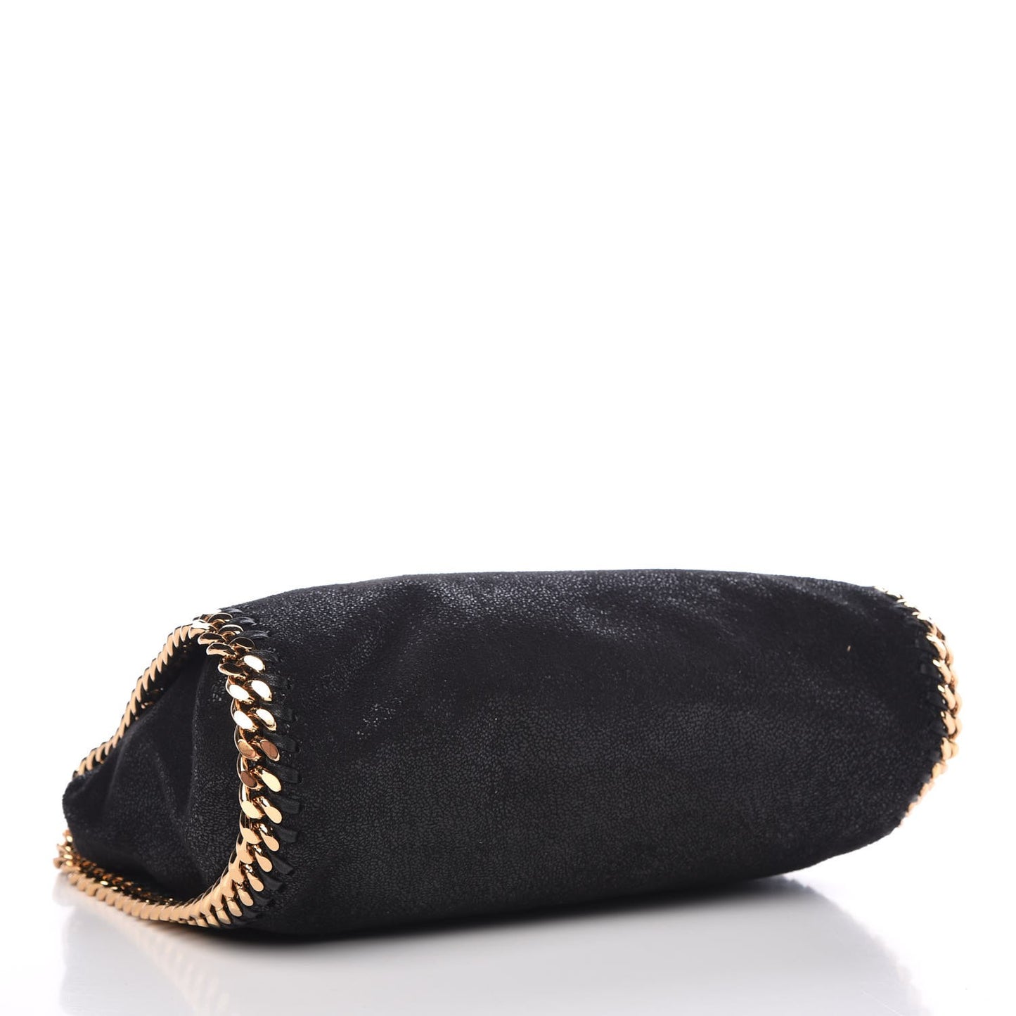 Shaggy Deer Mini Falabella Fold Over Tote Black