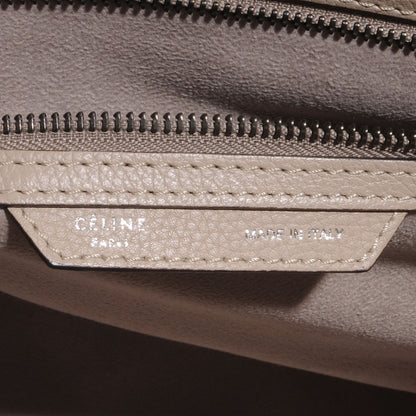 Celine Drummed Leather Shoulder Luggage Dune 6 of 9