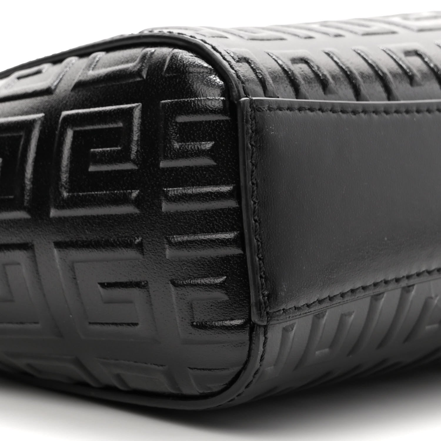 Givenchy Calfskin Logo Embossed XS Antigona 4G Black 8 of 9