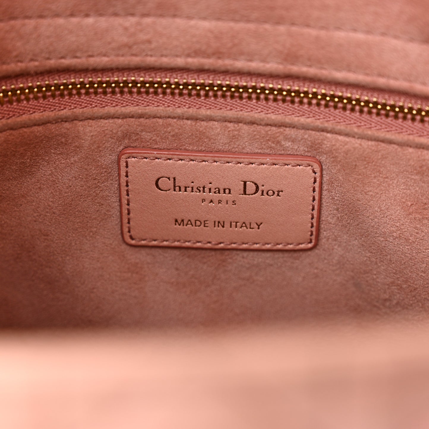 Lambskin Cannage Gradient Medium Lady Dior Pink