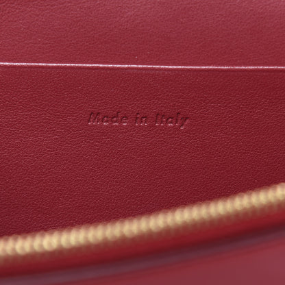 Celine Smooth Lambskin Frame Evening Chain Clutch Ruby Nude 6 of 13