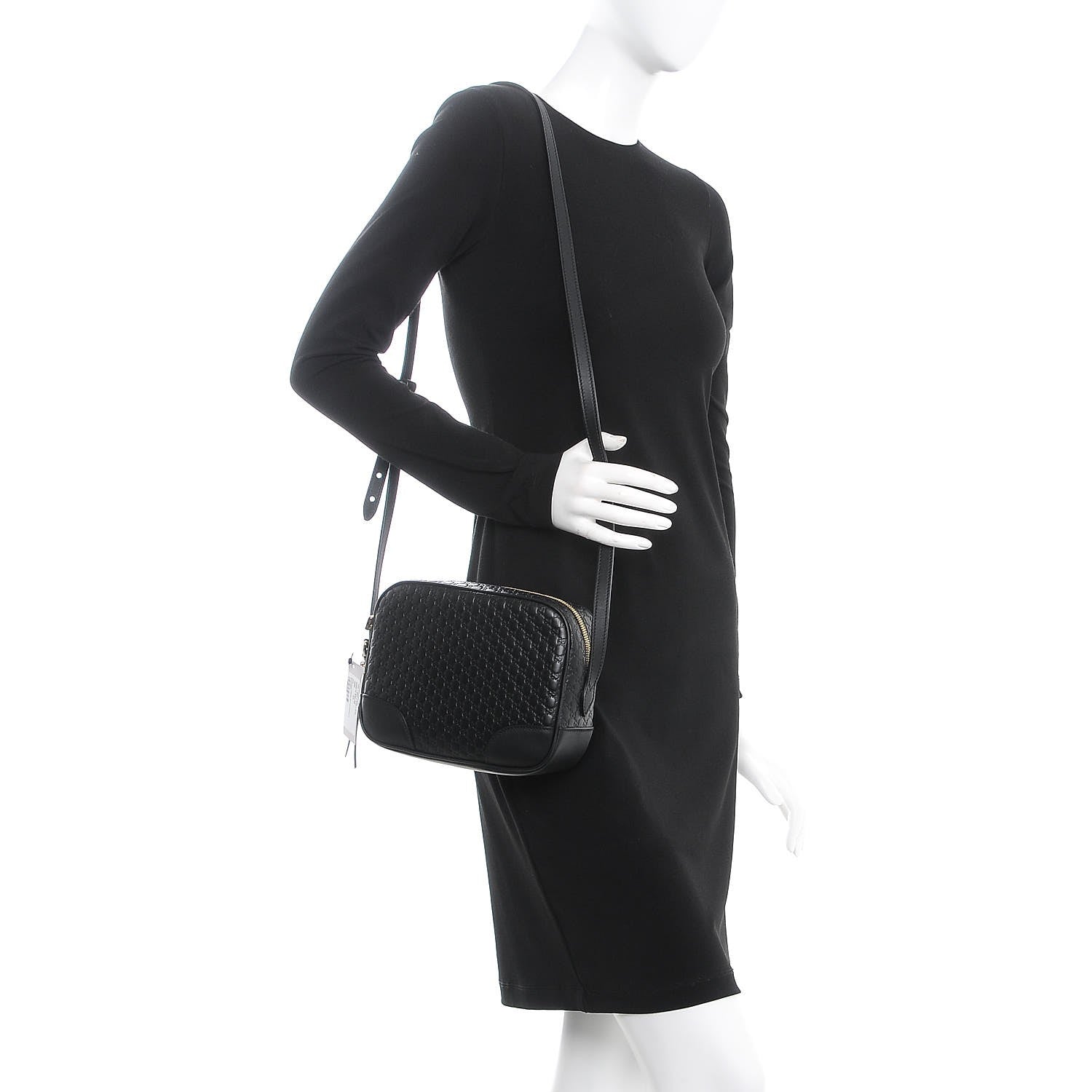 Gucci Microguccissima Mini Bree Messenger Bag Black 2 of 7
