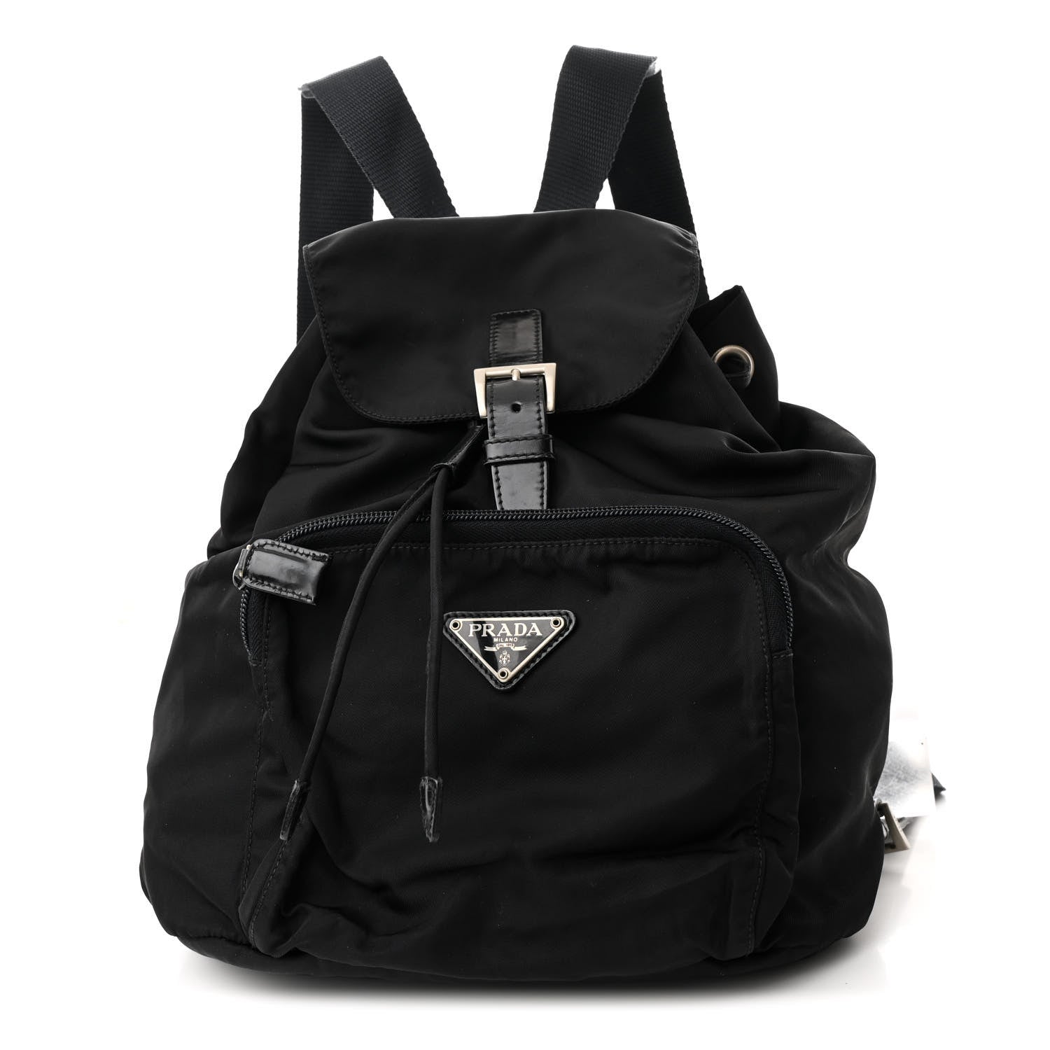 Prada Tessuto Nylon Vela Cinch Backpack Black 1 of 11