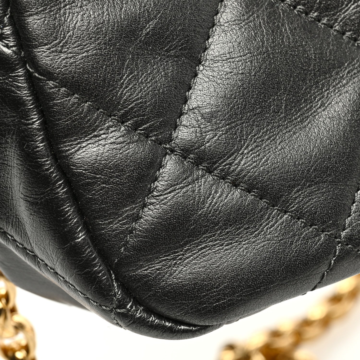 Chanel Metallic Calfskin Pearl Quilted CC Mini Camera Case Ruthenium 11 of 11