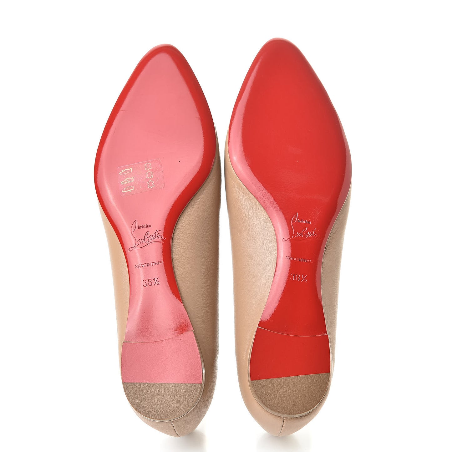 Nappa Eloise Flats 38.5 Nude