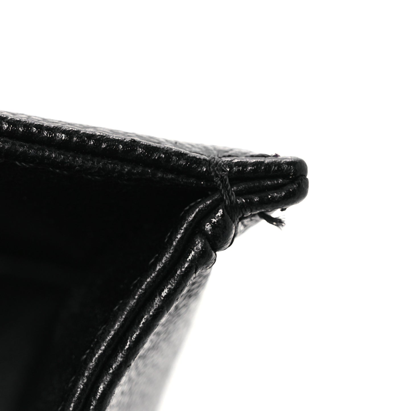 Caviar Chevron Quilted Small Boy Flap Black