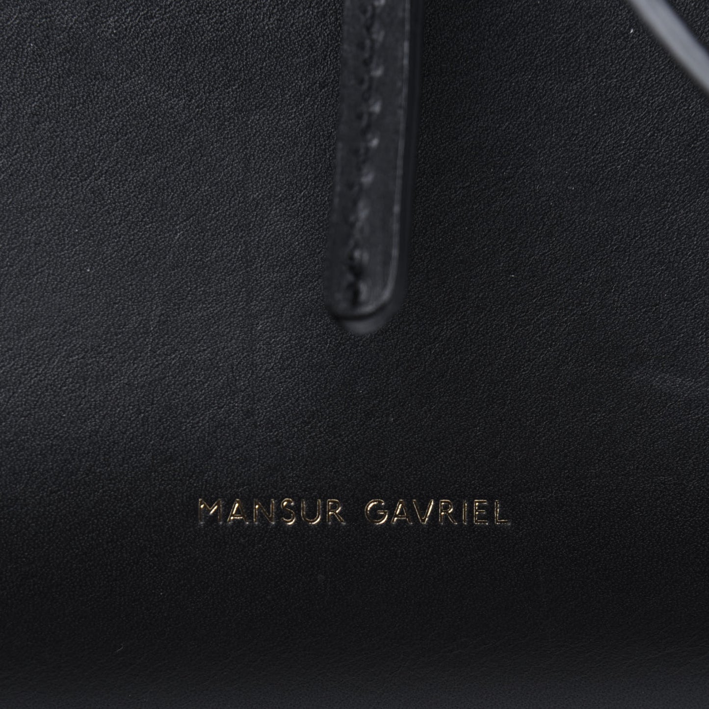 Vegetable Tanned Calfskin Bucket Bag Black Flamma