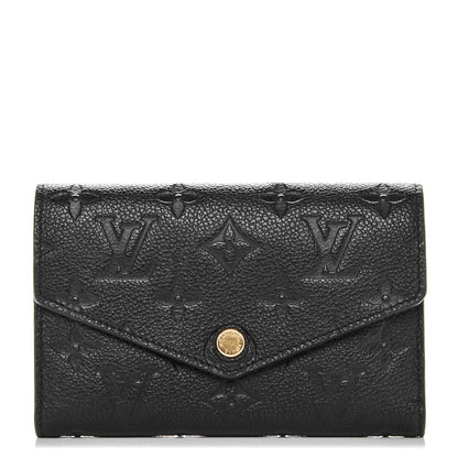 Louis Vuitton Empreinte Compact Curieuse Wallet Black 1 of 6