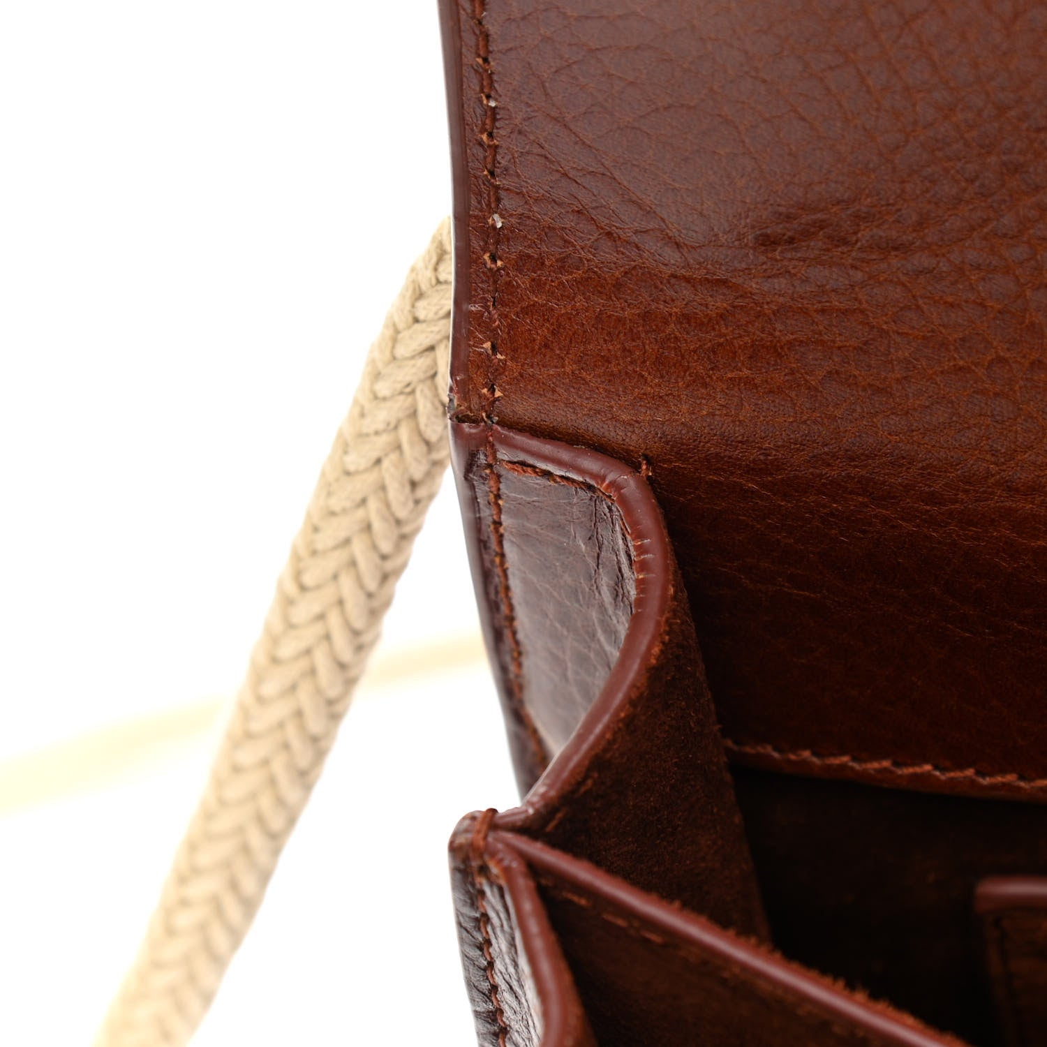 Saint Laurent Textured Calfskin Small Monogram Sunset Camel Brilliant 9 of 11