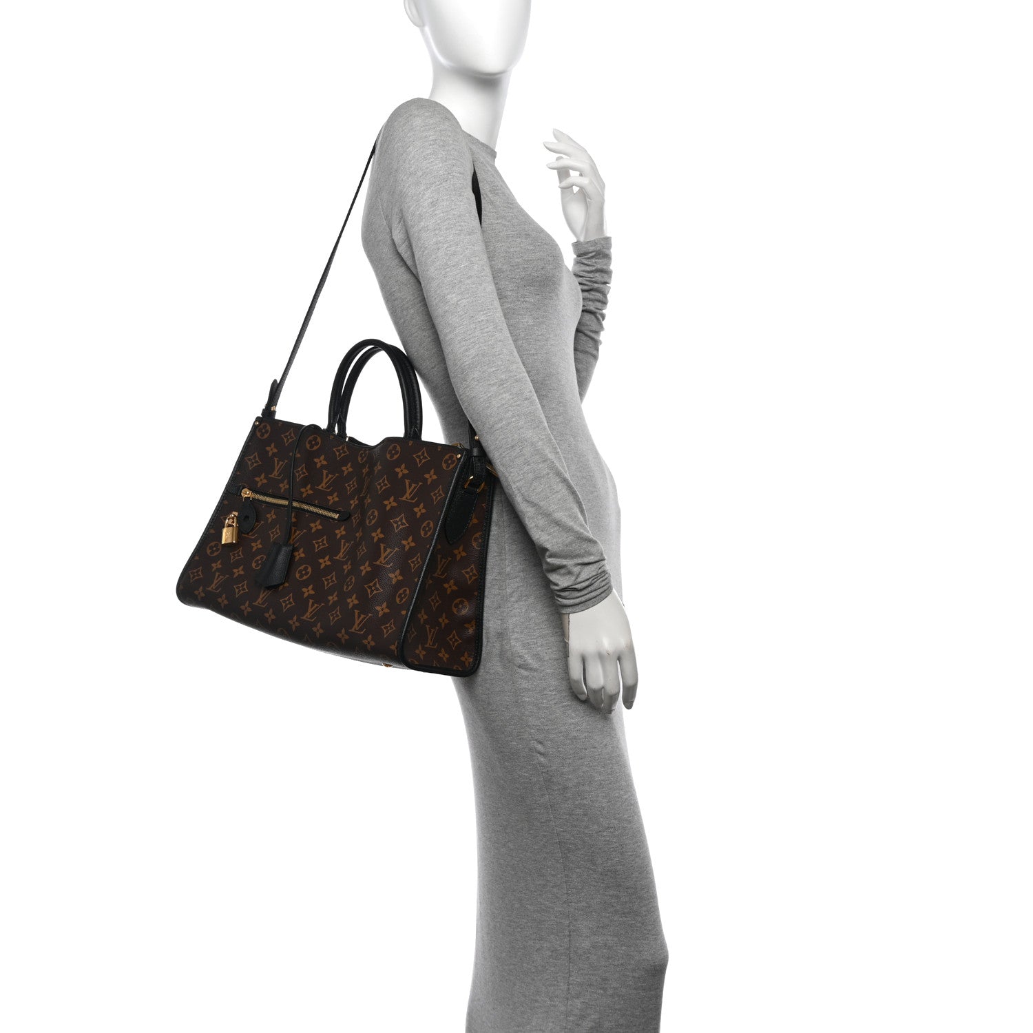 Louis Vuitton Monogram Popincourt MM Black 2 of 9