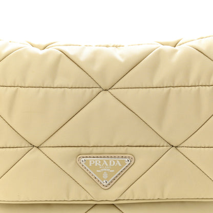 Prada Re-Nylon Quilted Padded Flap Shoulder Bag Deserto 8 of 10
