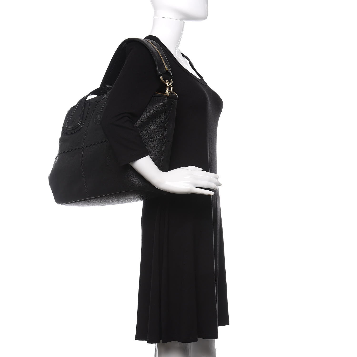 Givenchy Waxy Grained Calfskin Medium Nightingale Black 2 of 10