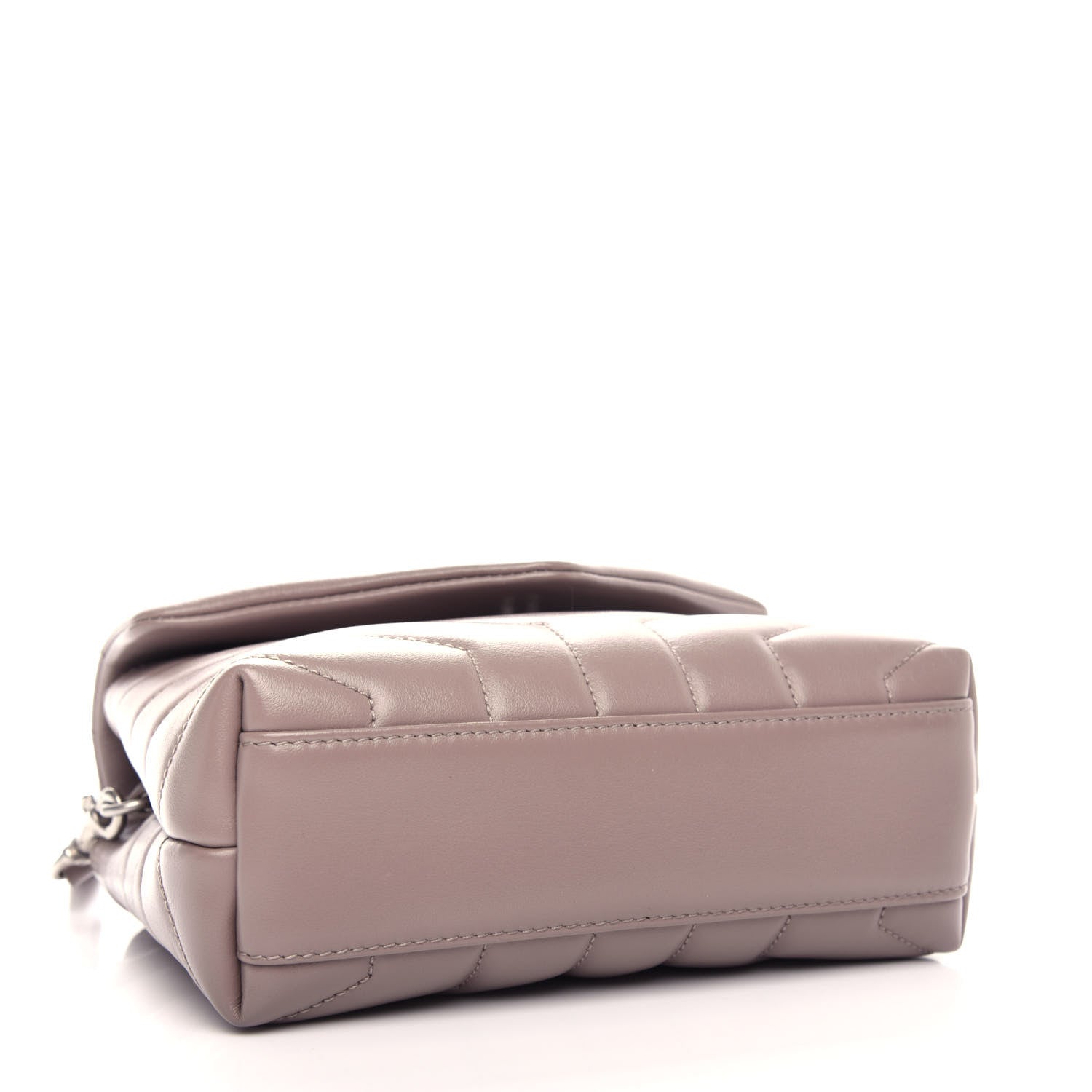 Saint Laurent Calfskin Y Quilted Monogram Toy Loulou Satchel Light Natural 4 of 12