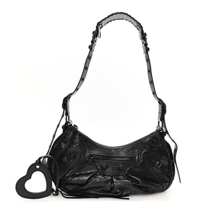 Balenciaga Agneau Arena Monochrome Small Le Cagole Shoulder Bag Black 3 of 11
