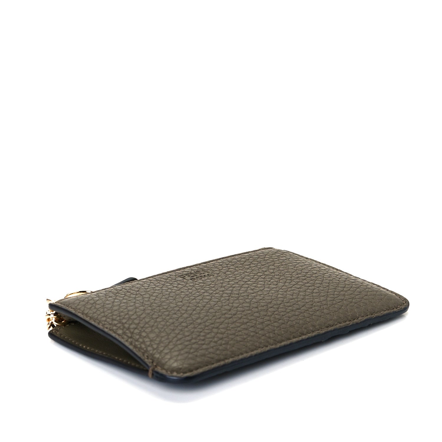 Fendi Cuoio Romano Vitello Grace Key Case Pouch Wood Avocado 4 of 8
