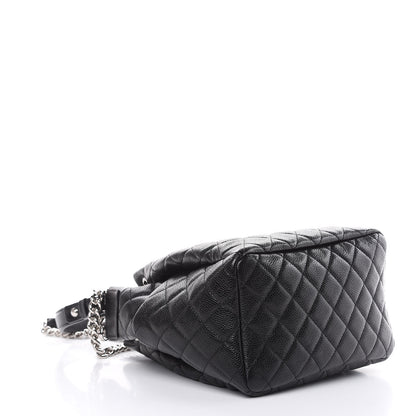 Chanel Caviar Quilted Small Chain Bucket Bag Black 4 of 10