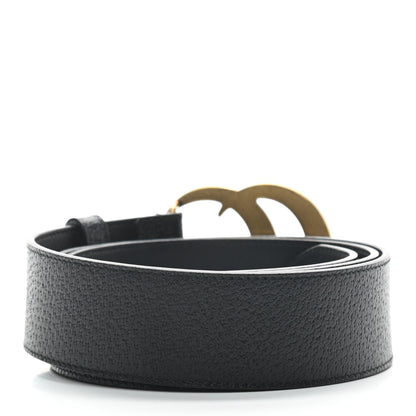 Gucci Textured Calfskin Double G 40mm Belt 95 38 Black 2 of 5