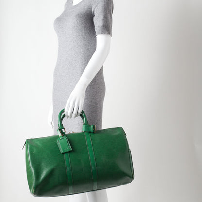 Louis Vuitton Epi Keepall 45 Borneo 2 of 11