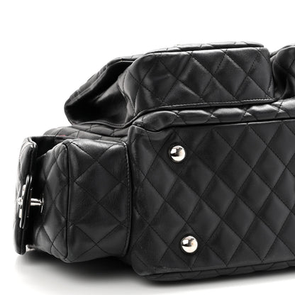 Chanel Calfskin Quilted Large Cambon Multipocket Reporter Black 16 of 21