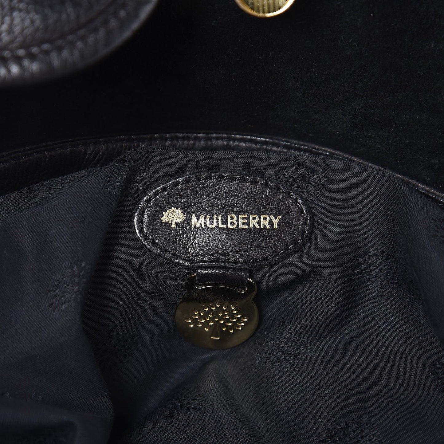 Soft Grain Calfskin Tillie Satchel Black