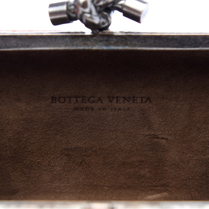 Bottega Veneta Lizard Knot Clutch Neon Orange 5 of 5