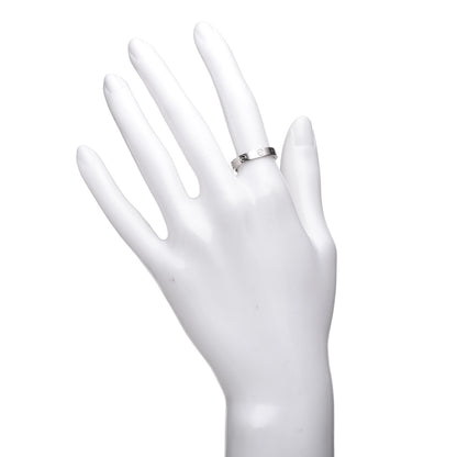 Cartier 18K White Gold 3.5mm LOVE Wedding Band Ring 54 6.75 2 of 5