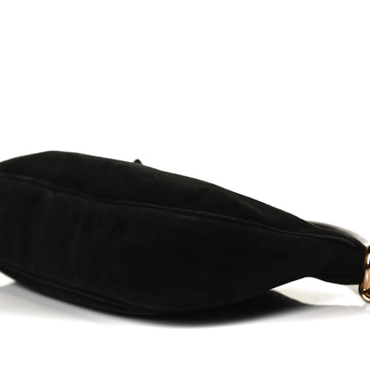 Prada Suede Box Shoulder Bag Black 6 of 15