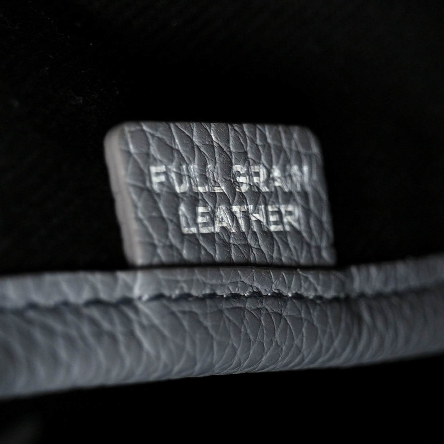 Grained Calfskin Medium The Tote Bag Grey