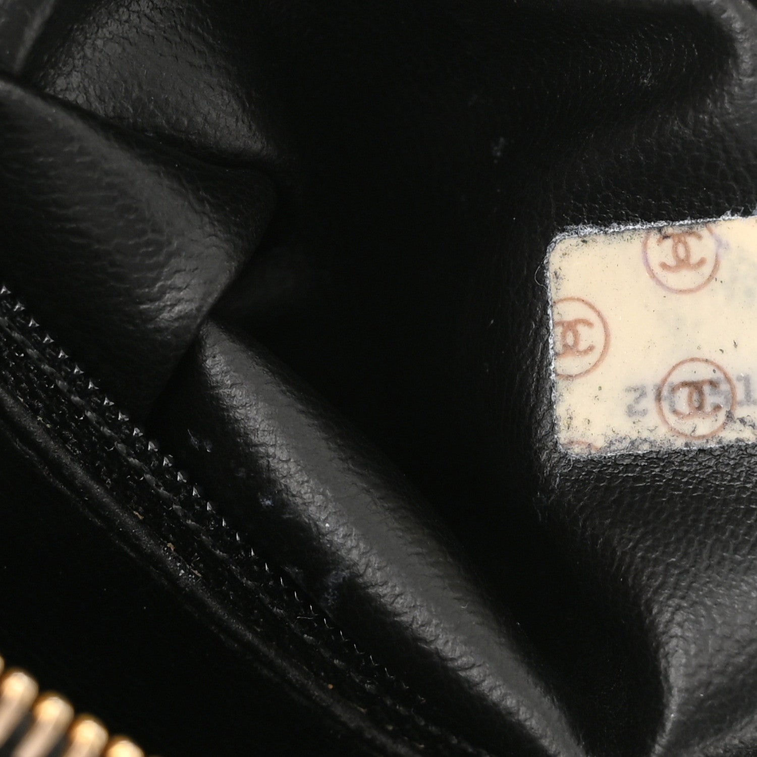 Chanel Caviar Chevron Quilted Camera Case Black 7 of 10