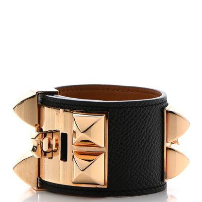 Hermes Epsom Collier de Chien CDC Bracelet S Black 3 of 9