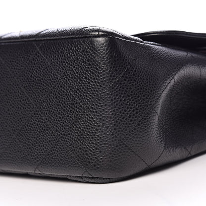 Chanel Caviar Quilted Jumbo Double Flap Black 10 of 12