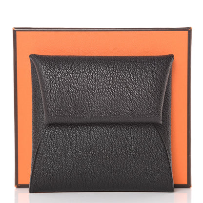 Hermes Chevre Mysore Bastia Coin Purse Black 8 of 8