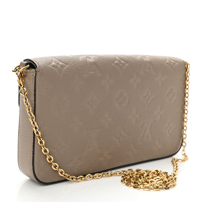 Louis Vuitton Empreinte Pochette Felicie Chain Wallet Tourterelle 4 of 10