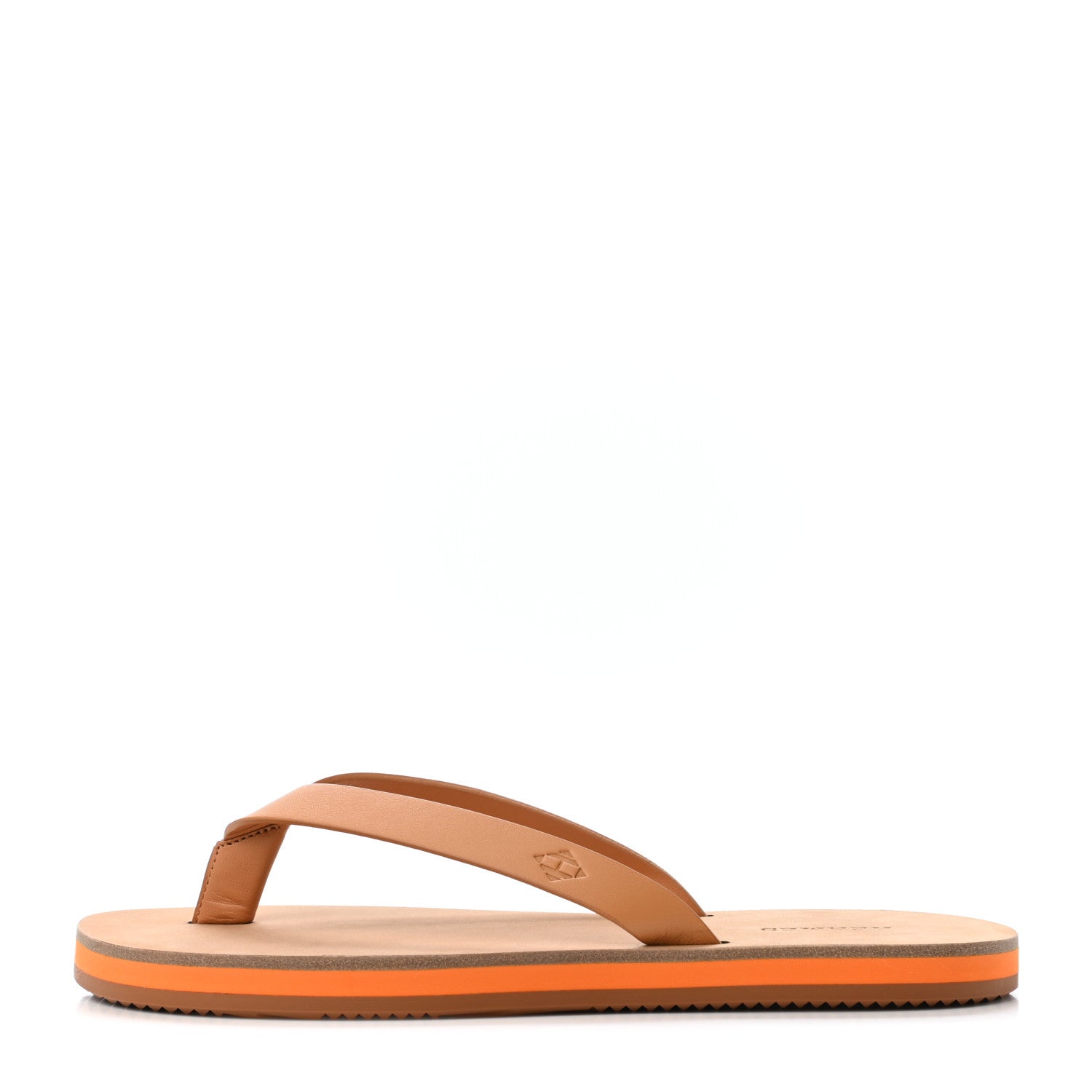 Hermes Calfskin Summer Thong Sandals 37 Naturel 1 of 4
