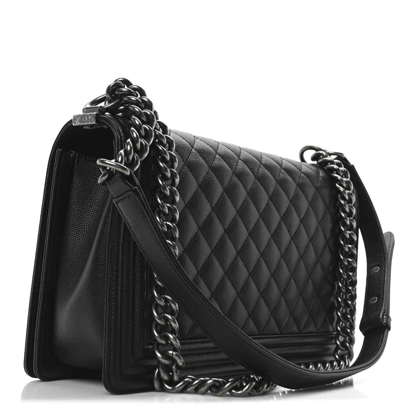 Caviar Quilted New Medium Boy Flap Black