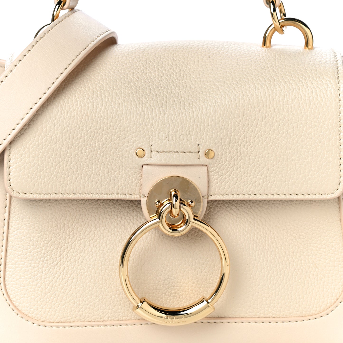 Calfskin Mini Tess Day Bag Sweet Beige