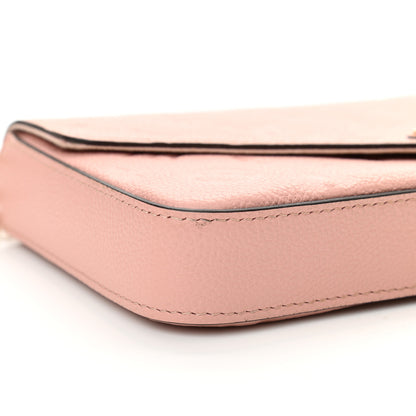 Louis Vuitton Empreinte Pochette Felicie Chain Wallet Rose Poudre 9 of 18
