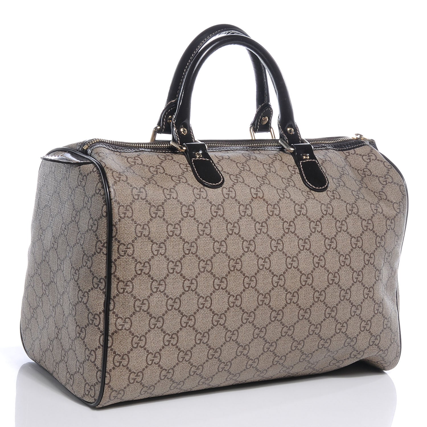 Gucci GG Plus Monogram Tattoo Heart Medium Joy Boston Dark Brown 3 of 10