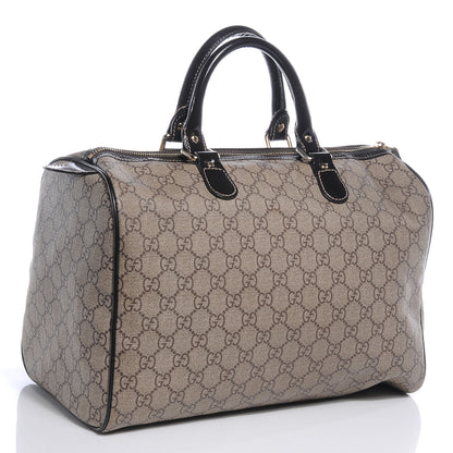 Gucci GG Plus Monogram Tattoo Heart Medium Joy Boston Dark Brown 3 of 10