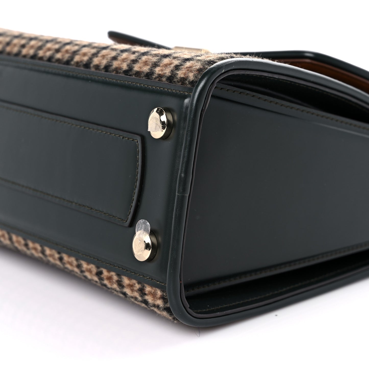 Smooth Calfskin Tweed Small Boxyz Spruce Bone