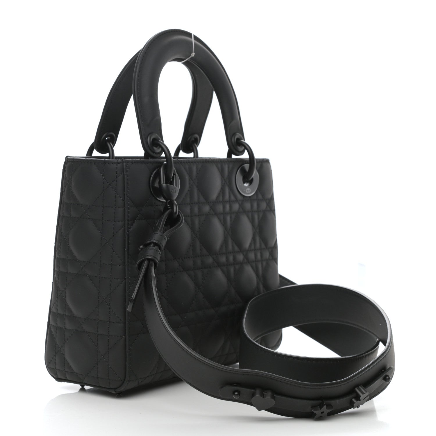 Christian Dior Ultra Matte Calfskin Cannage Small My ABCDior Lady Dior Black 3 of 9