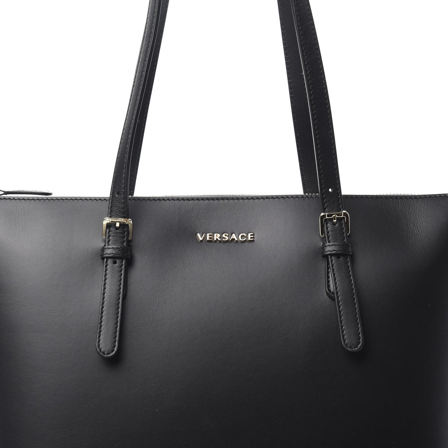 Calfskin Shopping Tote Black