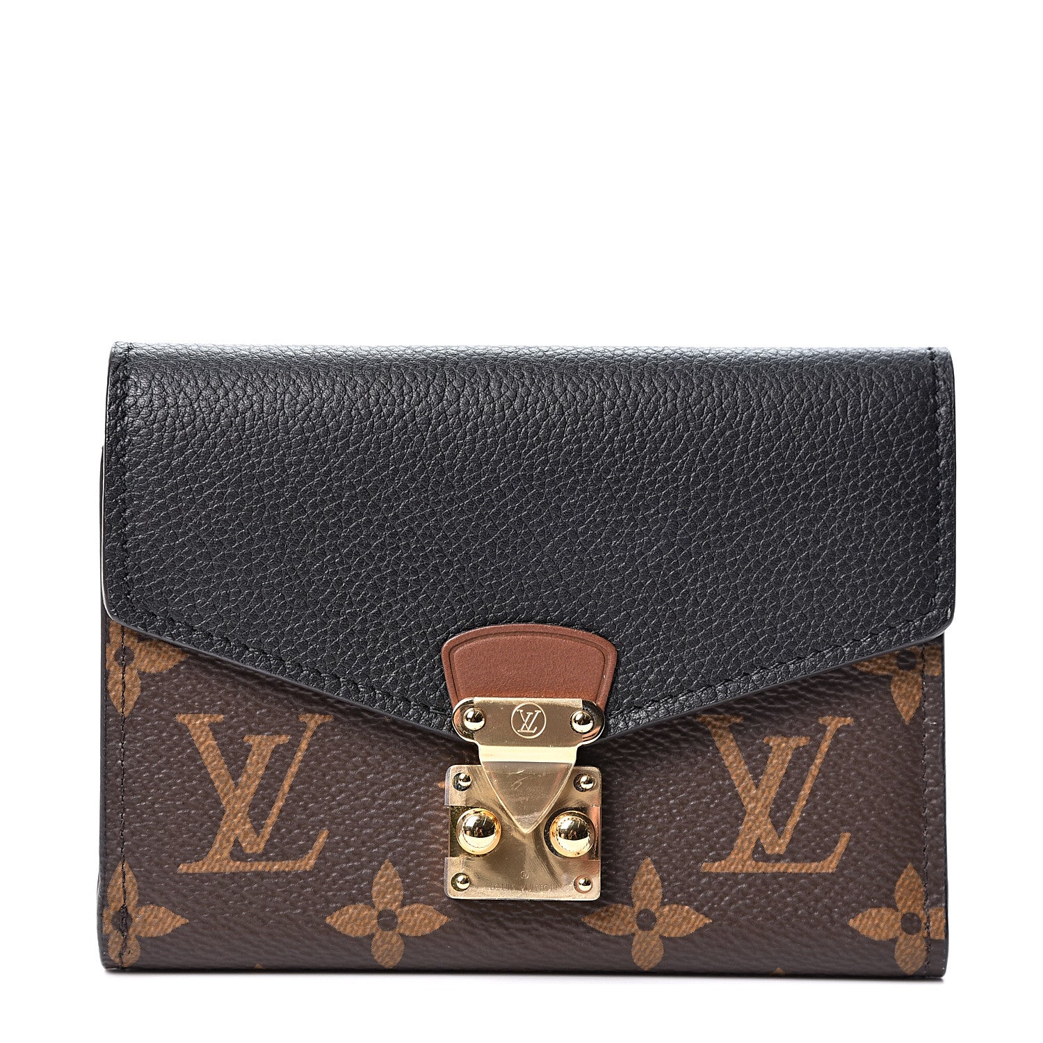 Louis Vuitton Monogram Pallas Compact Wallet NM Black 1 of 10