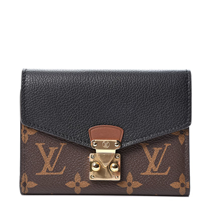 Louis Vuitton Monogram Pallas Compact Wallet NM Black 1 of 10