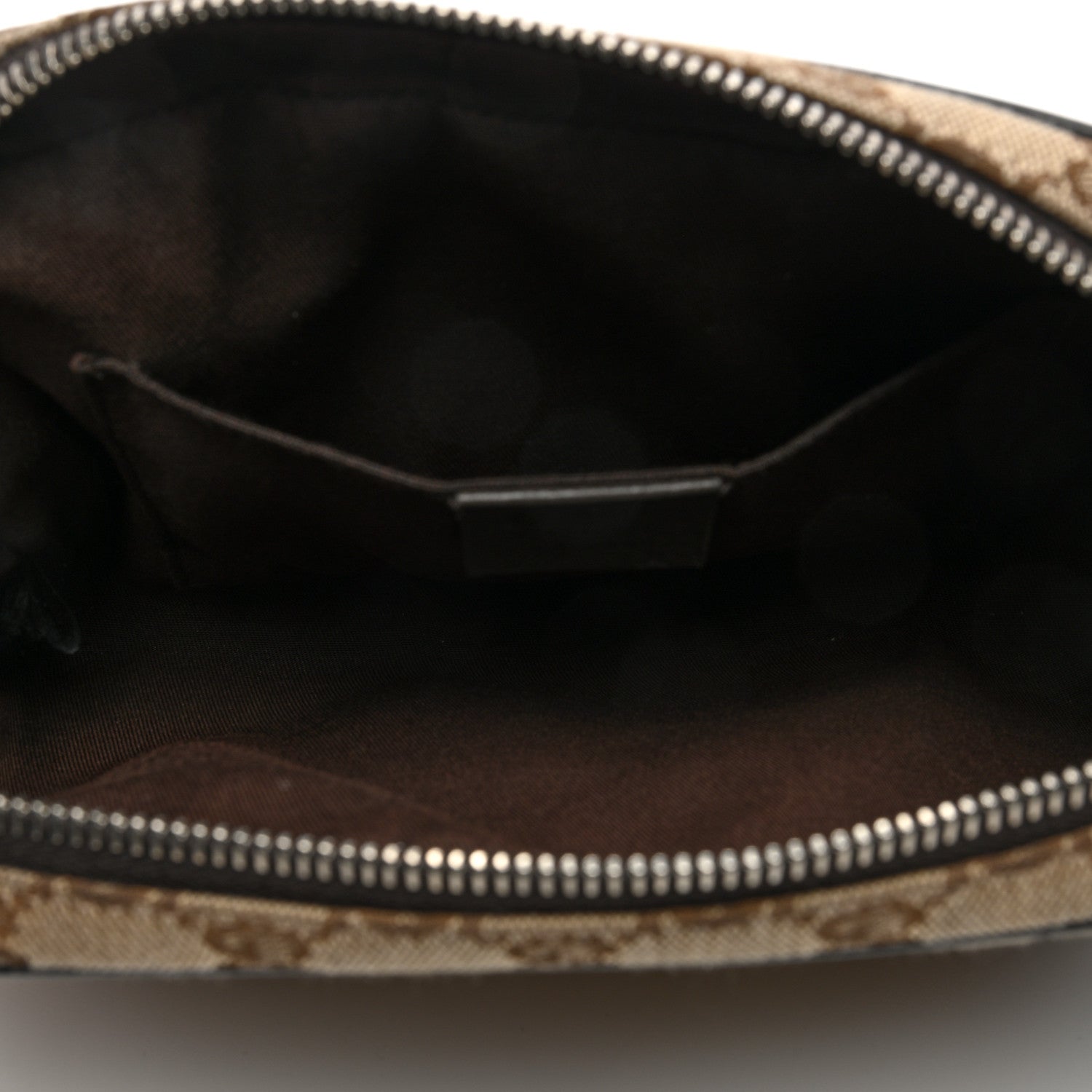 Gucci Monogram Dollar Calfskin Belt Bag Beige Ebony Testa di Moro Marrone Scuro 5 of 10