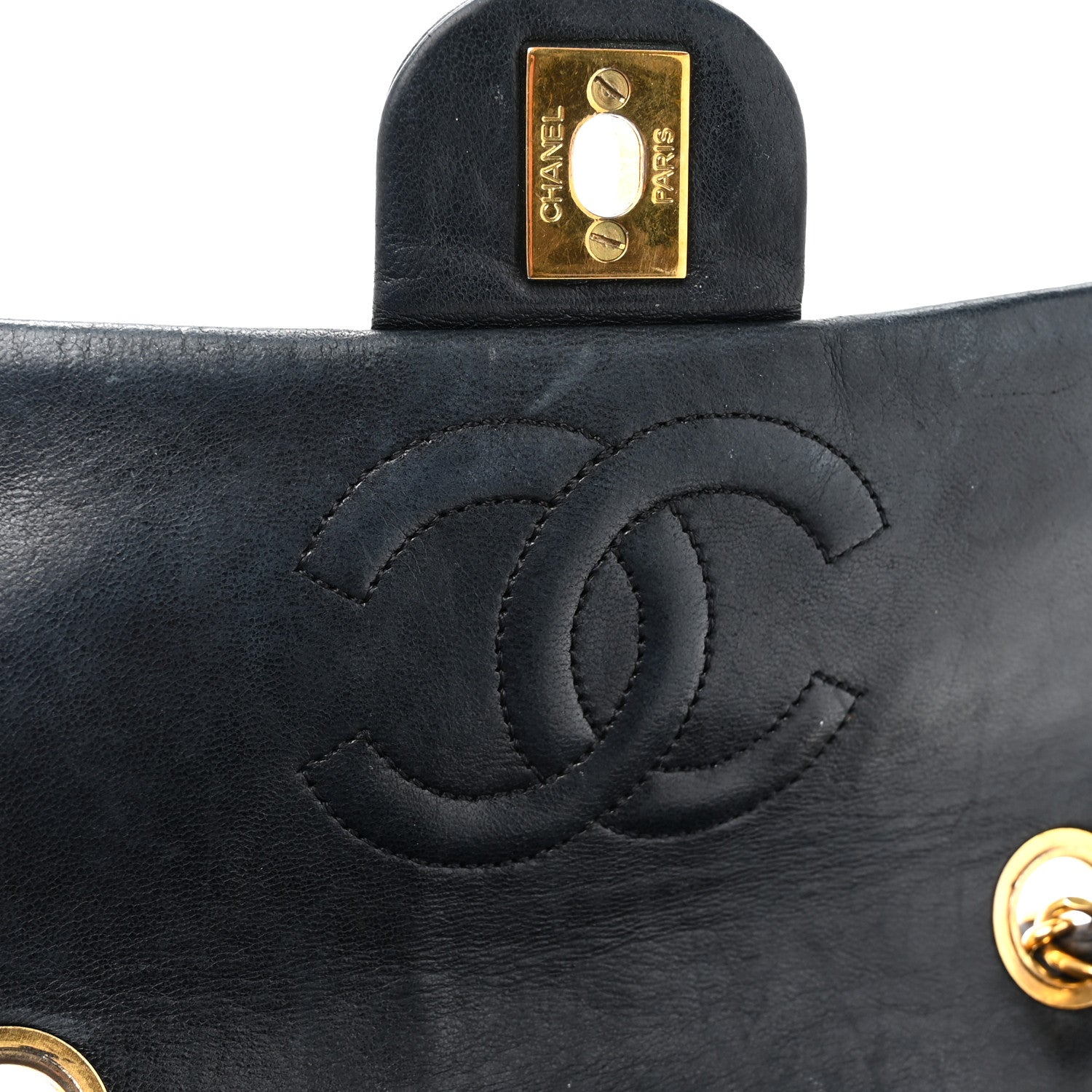 Chanel Lambskin Quilted Mini Square Flap Bag Black 13 of 19