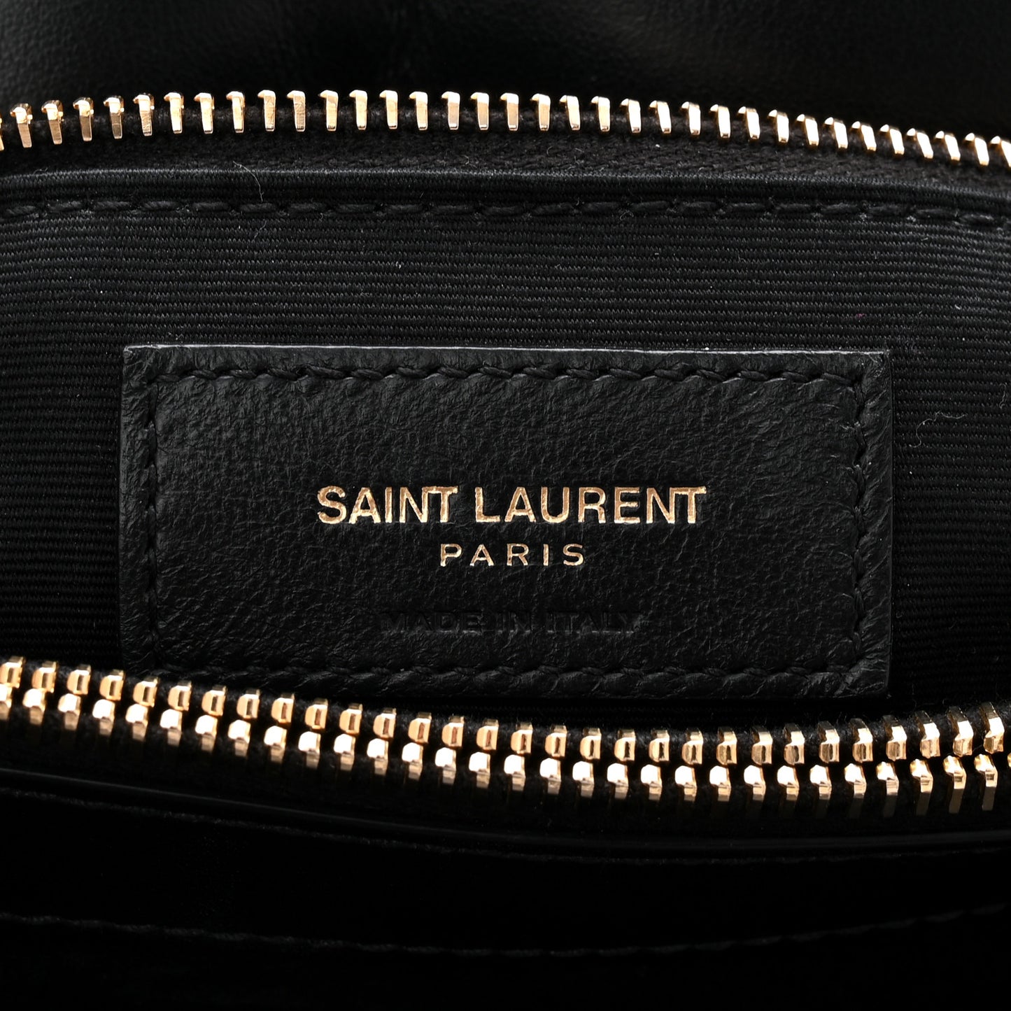 Calfskin Y Quilted Monogram Medium Loulou Chain Satchel Black