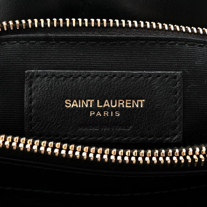 Saint Laurent Calfskin Y Quilted Monogram Medium Loulou Chain Satchel Black 6 of 10