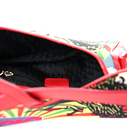 Christian Dior Canvas Bob Marley Saddle Bag Multicolor 5 of 13