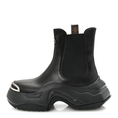 Louis Vuitton Calfskin Archlight 2.0 Block Heel Ankle Boots 38.5 Black 1 of 9